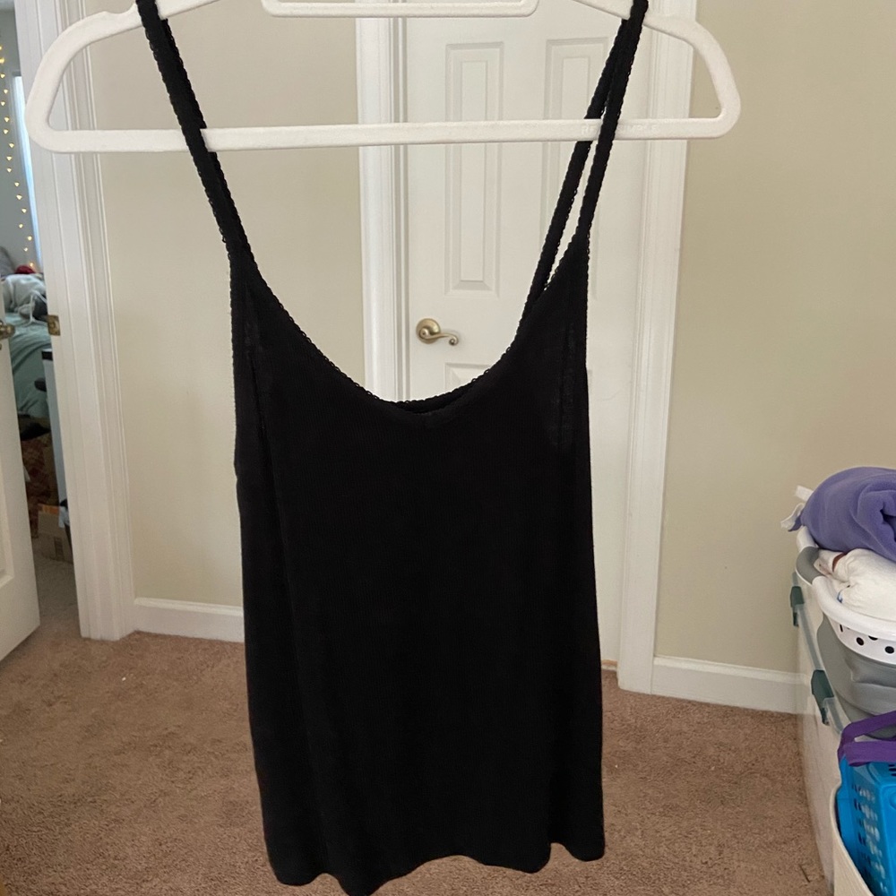 Simple black tank top